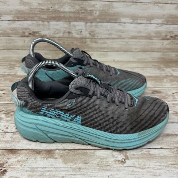 Hoka One One Rincon 1102875 CGAS Gray Low Top Running Shoes Women's Size 8.5 - Picture 1 of 9